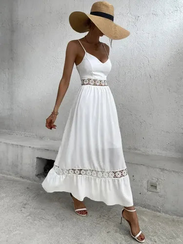 Vestido De Tirantes Bohemio Forrado  Va 555