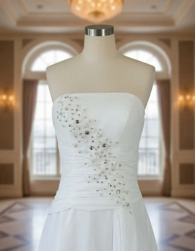 Vestido De Novia Strapless Corset Nm 01