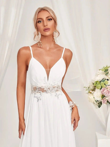 Vestido De Novia Forrado Gasa Delpilar Ns 07