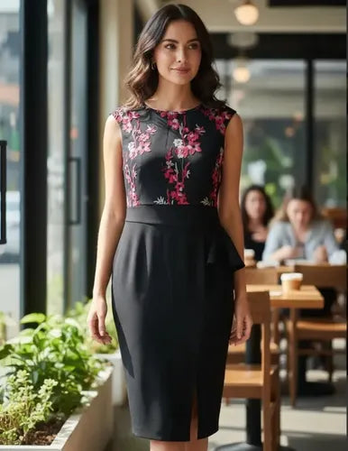 Vestido Tubo Delpilar Va 459 Corto Negro Mujer Negro M