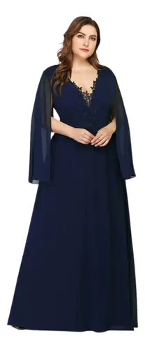 Vestido Fiesta Largo Matrimonio Talla Grande Ep 184
