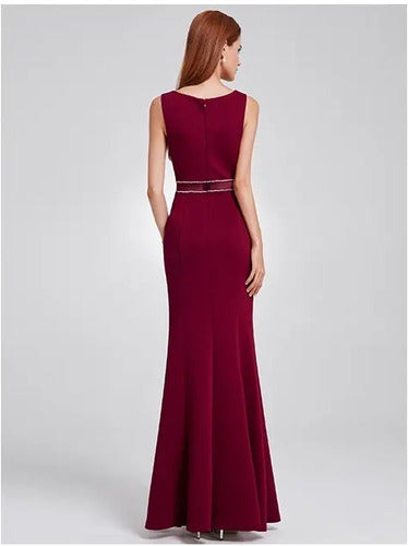 Vestido Largo Fiesta Sirena Escote Bote Ep 104