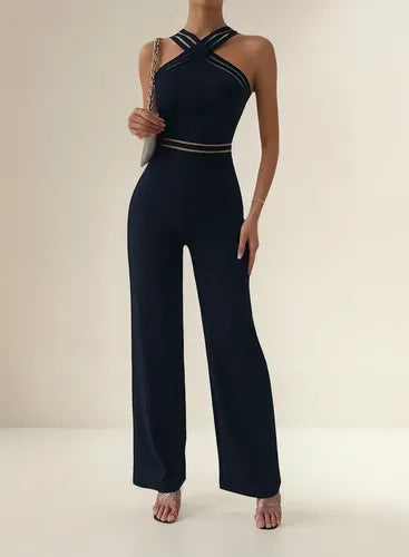 Entero Jumpsuit Mono Negro Fiesta  El 129