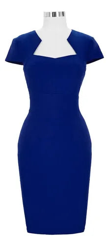 Vestido Rojo Azul Negro Bodycon Fiesta Manguita Va 251