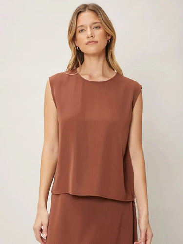 Vestido Elegante Conjunto 2 Piezas Blusa Falda Va 487