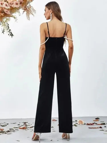 Entero Jumpsuit Mono Negro Fiesta  El 67