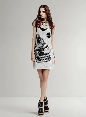Exclusivo Vestido Blanco Calavera  Ov 01 Blanco M