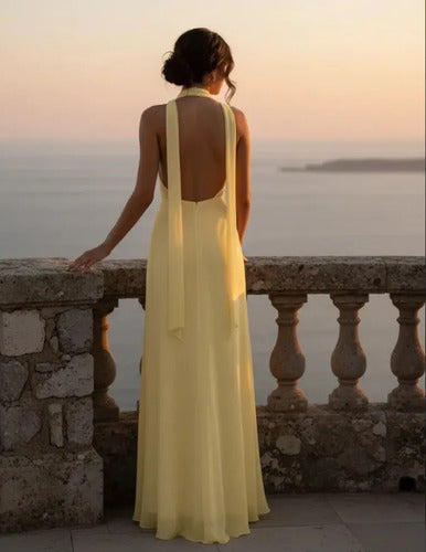 Vestido Largo Delpilar Va 543 Escote V Fiesta Mujer
