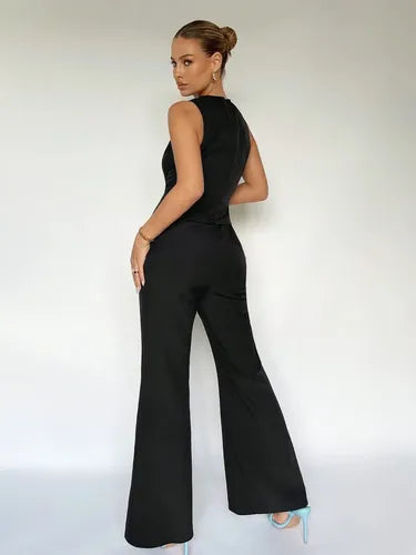 Entero Jumpsuit Mono Negro Fiesta  El 148