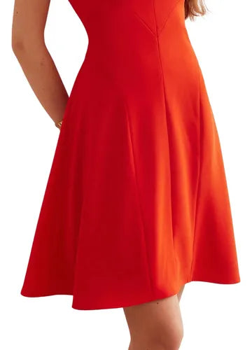 Vestido Cóctel Formal Acampanado Swing Va 485