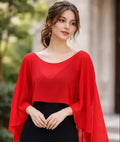 Bolero Capa Novia Gasa Chal Tapado Fiesta Bb 03