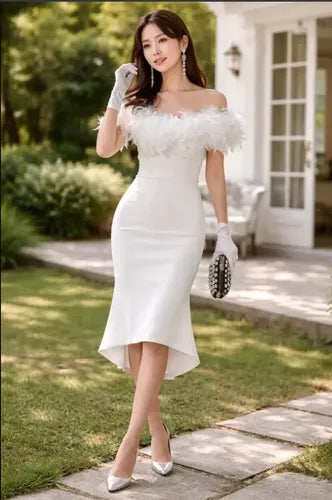 Vestido Blanco Novia Civil Fiesta Nh 01
