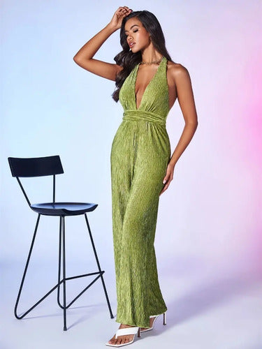 Entero Jumpsuit Mono Halter Escote Espalda Fiesta  El 149