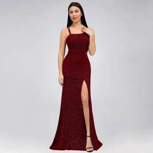 Vestido De Fiesta Largo Graduación Ep 157 Rojo 8