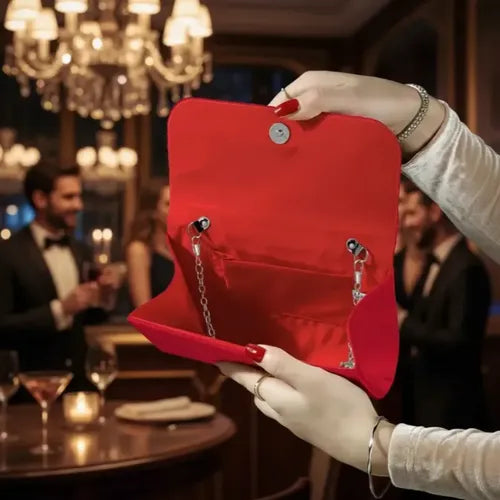 Cartera con pedrería de cóctel - vista 2
