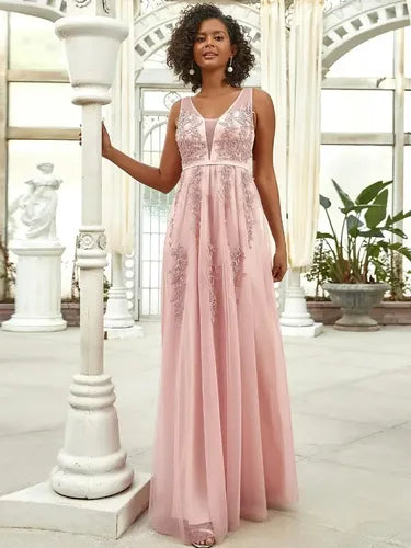 Vestido Fiesta Largo Matrimonio Graduación Dama Honor Ep 195