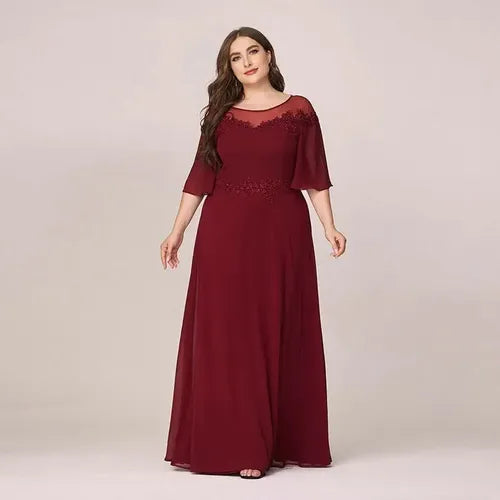 Vestido Fiesta Largo Talla Grande Ep 167