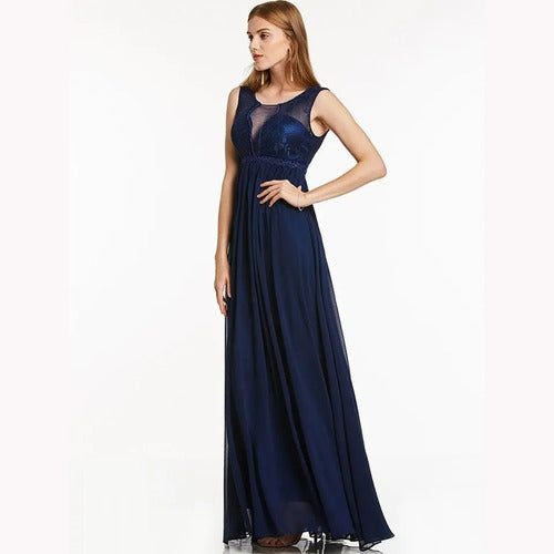Vestido Fiesta Largo Escotado Transparencia Ep 226