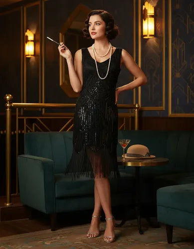 Vestido Fiesta Baile Retro Años 20 Charlestón Gatsby Va 615