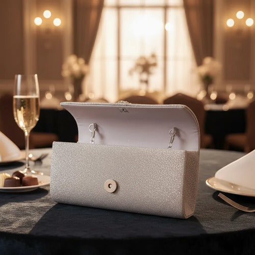 Cartera Brillos Fiesta Coctel Noche Clutch Mano Ct 09