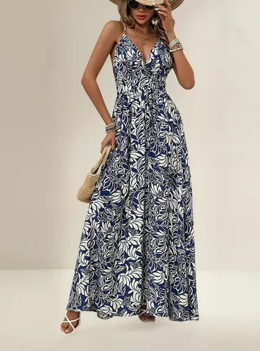 Vestido Hombros Descubiertos Estampado Floral  Vd 97