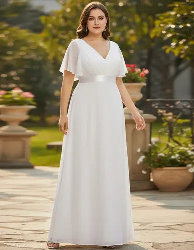 Vestido Fiesta Largo Novia Talla Grande Ep 16