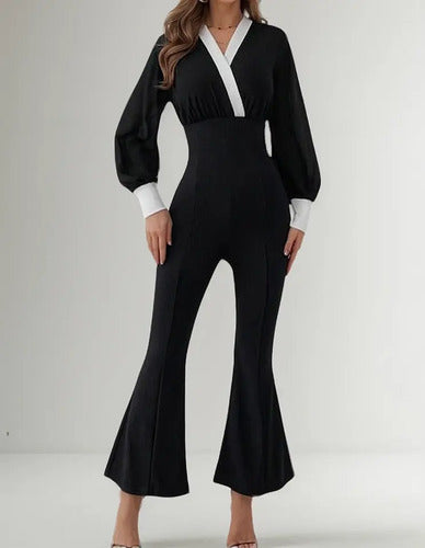 Entero Jumpsuit Mono Fiesta Enterito  El 216 Negro S