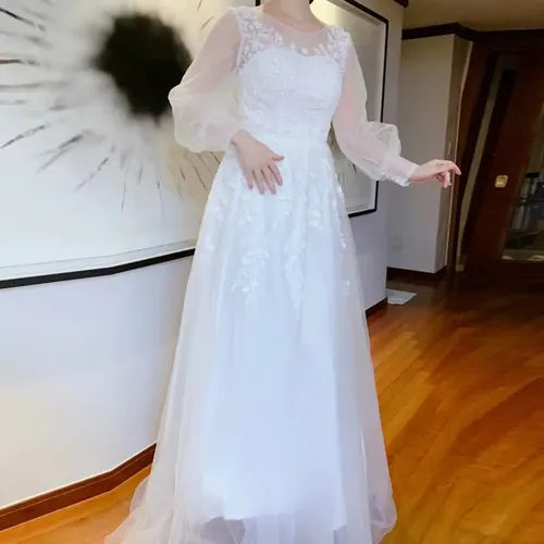 Vestido De Novia Floral Lentejuelas Nf 08