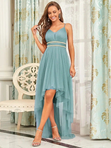 Vestidos Mullet Fiesta Graduaciones Tirantes Tul  Ep 56c