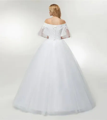 Vestido De Novia Marfil Ivory Princesa Nf 03
